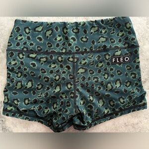 Fleo Power High Rise Shorts | Leopard